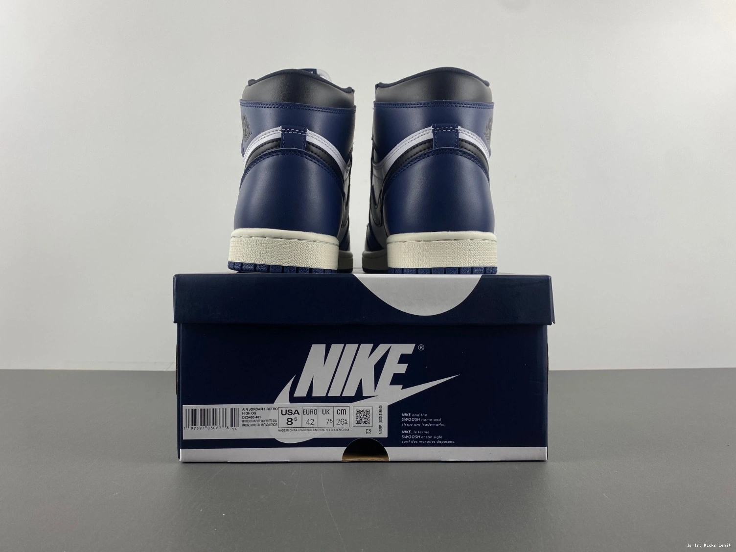 DZ5485-401 Jordan Navy Retro OG Men's 1 High Midnight - 0322